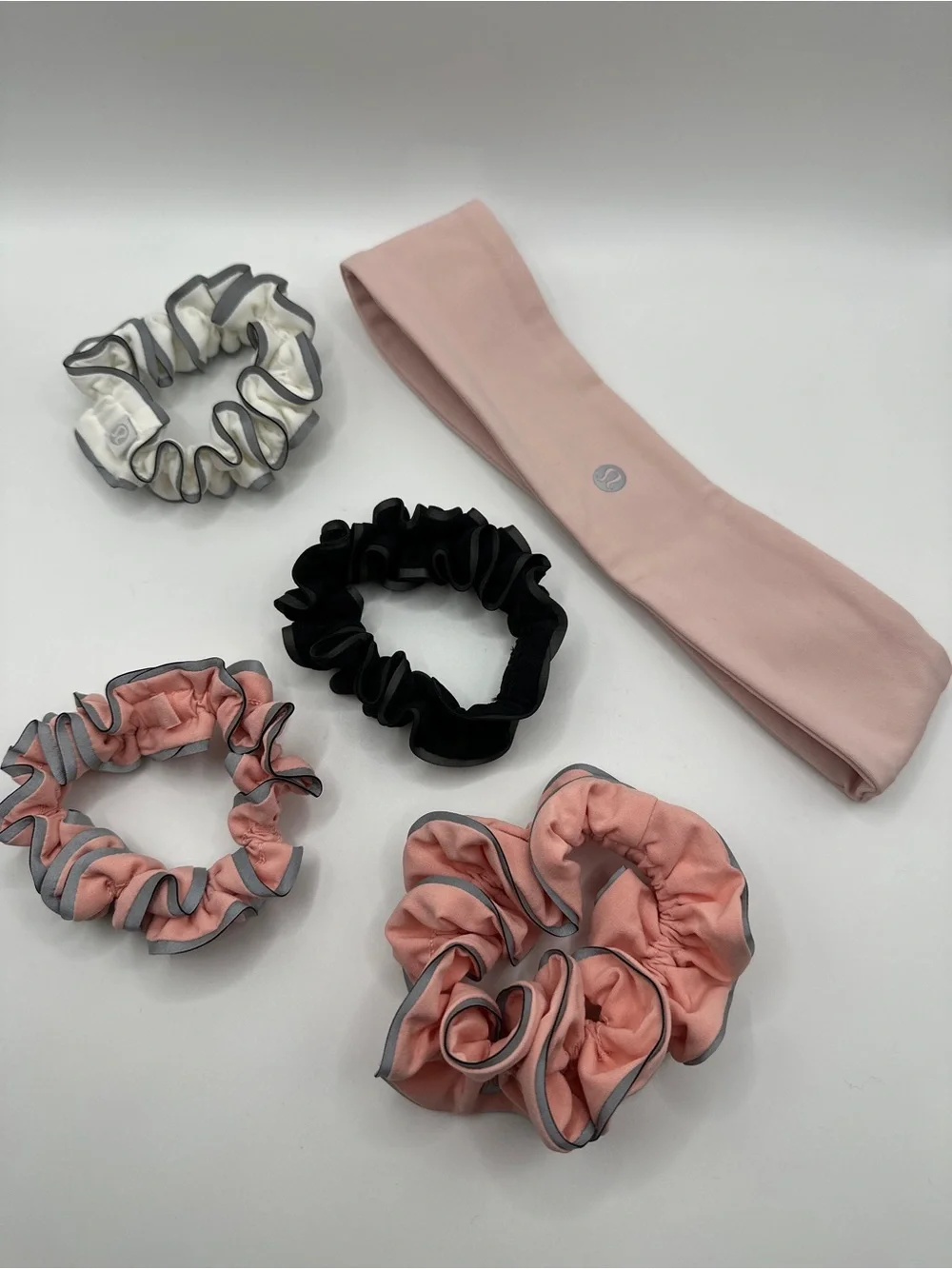 lululemon athletica Pink Headband with Assorted Scrunchies